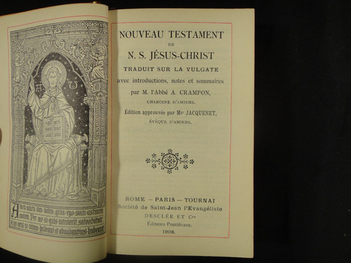 Nouveau Testament De N. S. Jésus-christ. 1908.