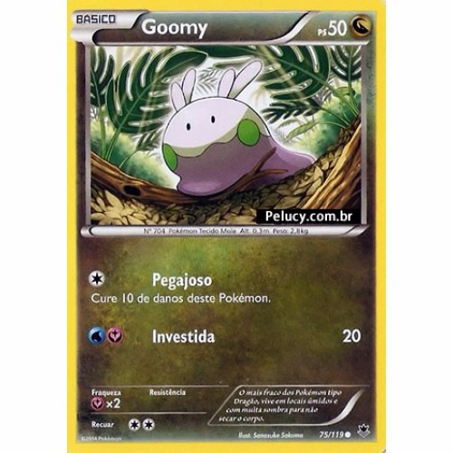 Goomy - Pokémon Dragão Comum - 75/119 - Pokemon Card Game