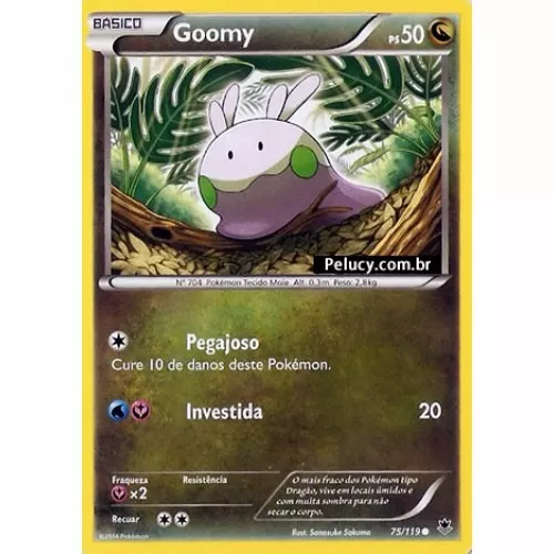 Goomy - Pokémon Dragão Comum - 75/119 - Pokemon Card Game