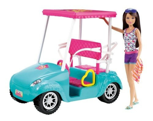 Carro De Golf Sisters Barbie Y Skipper Muneca Juego X01