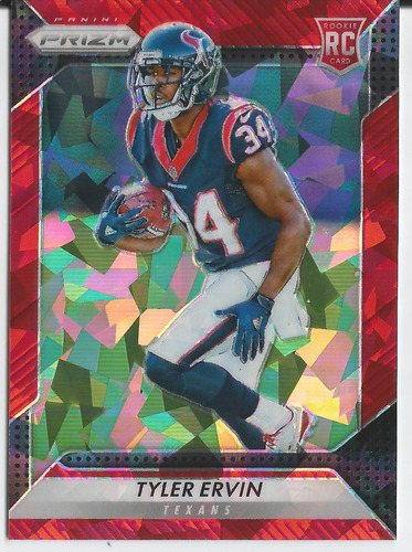 2016 Panini Prizm Red Crystals /75 Rc Tyler Ervin Rb Texans