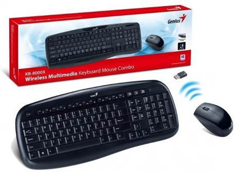 Kit Teclado Mouse Inalambrico Genius Kb8000 X Smart Tv Envio