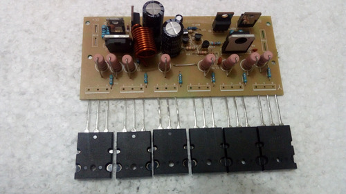 1 Placa Para Amplificador 300w C/ Transistor 2sa1943/5200