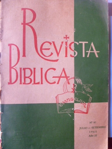 Revista Biblica De 1960  Numero 97 Catolicismo Biblia