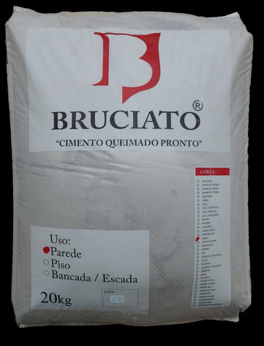 20kg Bruciato Cimento Queimado Parede Rende 4,5 M²