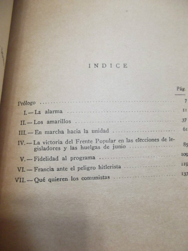 Mauricio Thorez - Hijo Del Pueblo - 1° Ed. 1945