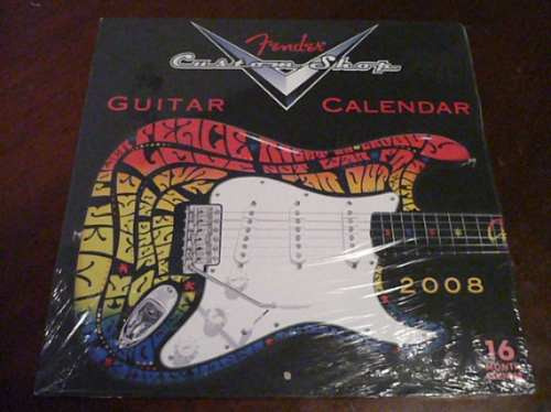 Fender® Custom Shop Guitar Calendar - 2008 Sellado  Ozzyperu