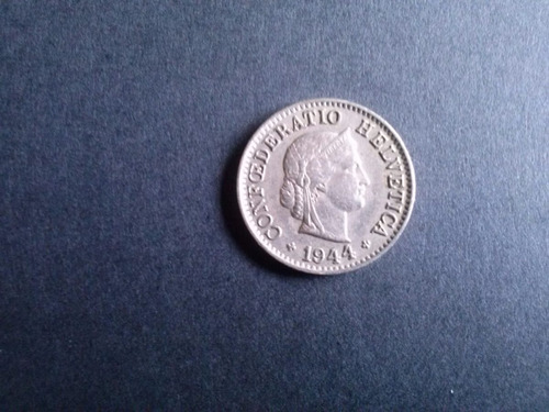 Moneda Suiza 5 Rappen Ceca B 1944 Níquel (22a) (Usado)