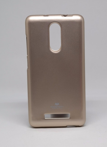 Funda Xiaomi Note3 Mercury Goospery Jelly Case Dorado