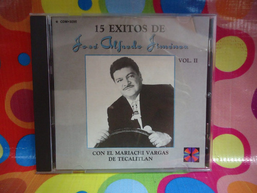 Jose Alfredo Jimenez Cd 15 Exitos Con El Mariachi Vargas R