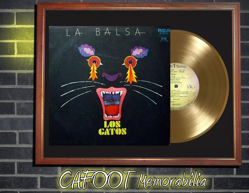 Los Gatos La Balsa Tapa Lp Disco Oro En Cuadro