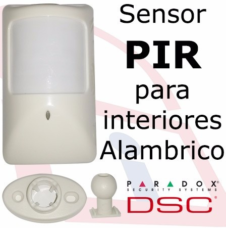 Sensor De Movimiento Alambrico Para Interiores Alarmas Dsc