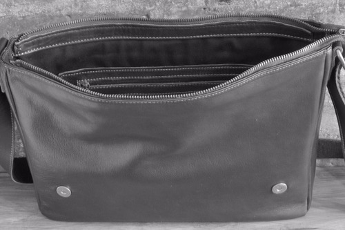 Morral De Cuero 100% Vacuno - Para Hombre - Con Garantía