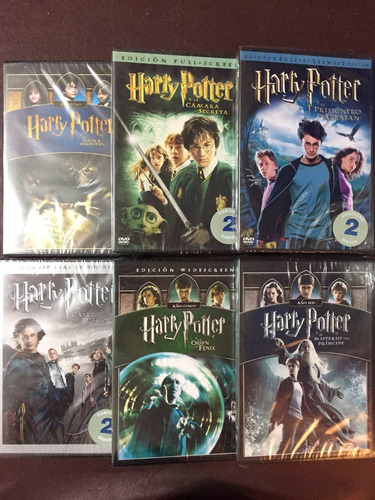 Dvd Harry Potter 1 A 6 / Incluye 6 Films / 9 Discos