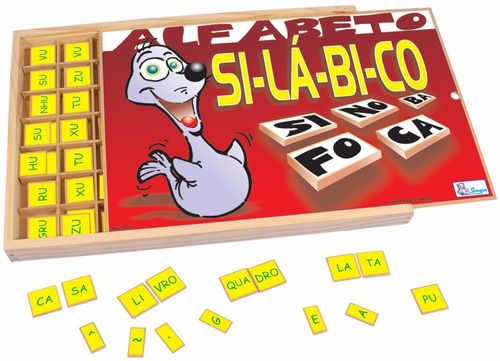 Alfabeto Silabico Brinquedo  Alfabetizaçao 359pcs  Simque