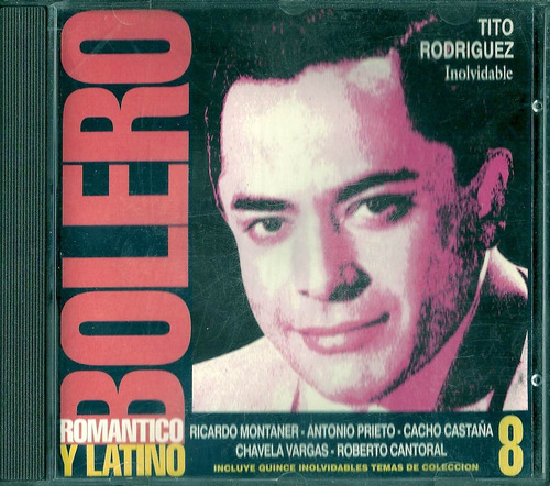 Bolero Romantico Y Latino 8 Tapa Tito Rodriguez Cd