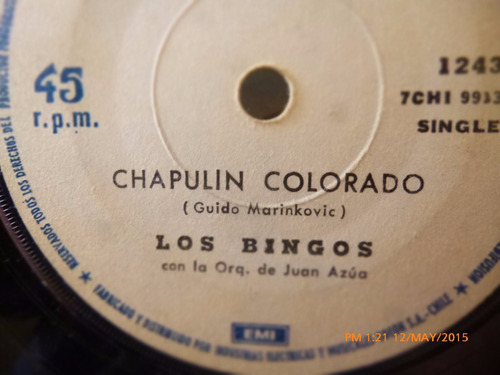 Vinilo Single De Los Bingos -chapulin Colorado ( S4 (Usado)