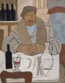 Rafael Barradas - Hombre En La Taberna - Lámina 45x30 Cm.