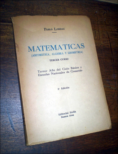 Matematicas _ Pablo Lordac - Con Otro Libro De Regalo!