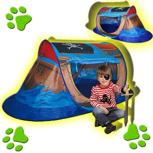 Carpa Casita Infantil Plegable Barco Pirata Juego Para Niños