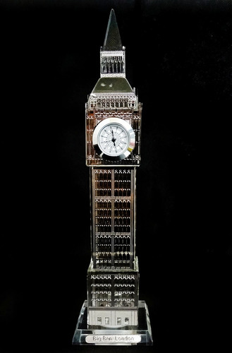 Relógio Big Ben Mesa Londres Decoração Iluminado Casa Sala