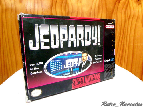 Juego Jeopardy! Snes Super Nintendo + Caja Y Manuales
