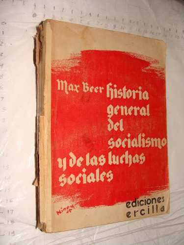 Libro Antiguo Año 1936 , Historia General Del Socialismo Y D