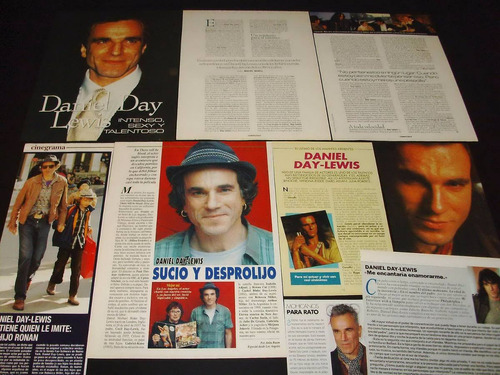 (ac025) Daniel Day Lewis * Recortes Revistas Clippings