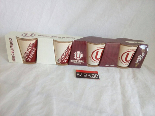 Vasos Universitario Crema Shots Pisqueros