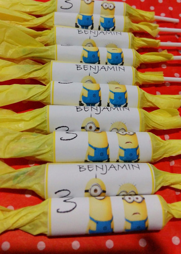 Candy Bar Minions Recargado!! - 10 Chicos/60 Golosinas !!!