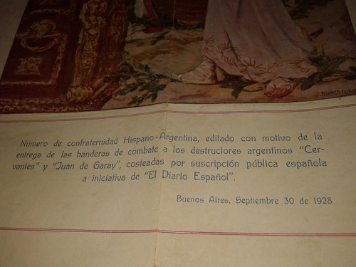 Poster Entrega De Banderas Combate    Año 1928   ¡unico