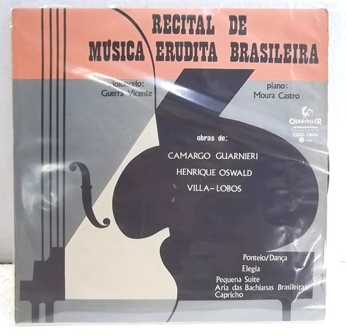 Recital De Musica Erudita Brasileira Lp 1968 Excelente Estad
