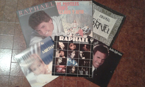 Discos D Vinilo Acetatos Lp Varios Artistas 6 Vendo Combo