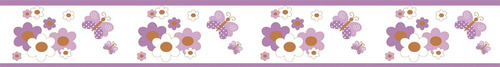 Imagem 1 de 1 de Faixa Borboletas Delicadas Border Auto Colante 1,19x0,16cm