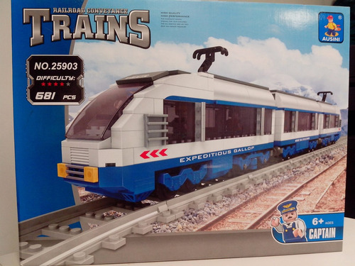 Tren Eléctrico Mod Lego, 681 Pcs, Ausini