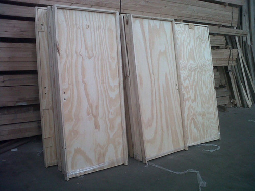 Imagen 7 de 8 de Puerta Placa Pino 70cm X 2,00mts Marco Madera 7 Cm- Maderwil
