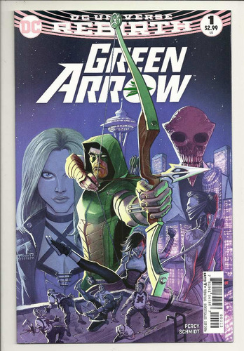 Green Arrow Rebirth Nº 01 - Editora Dc Comics 1 - Em Inglês - Capa Mole - Bonellihq Cx300 V20