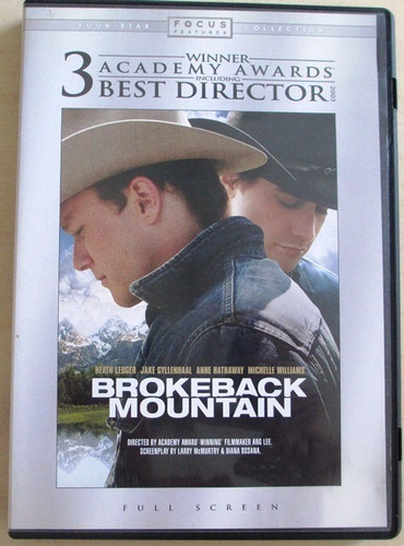 B2524 Dvd Brokeback Mountain - Com Heath Ledger, Jake Gylle (Usado)