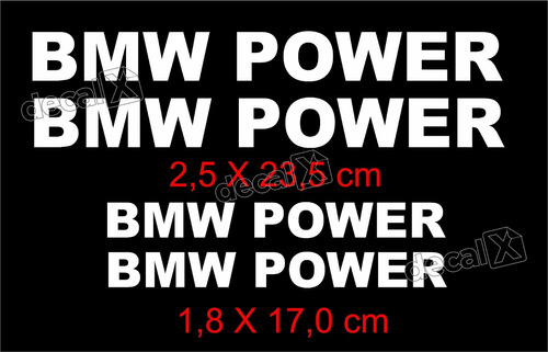 Adesivos Centro Roda Refletivo Compatível Com Bmw Power Rd6