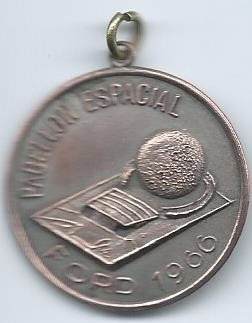 Medalla  Pabellón  Espacial  Argentina  1966  Linda Y Barata