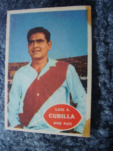 Figurita Tarjeton Futbol Album Golazo 65 Cubilla River 18