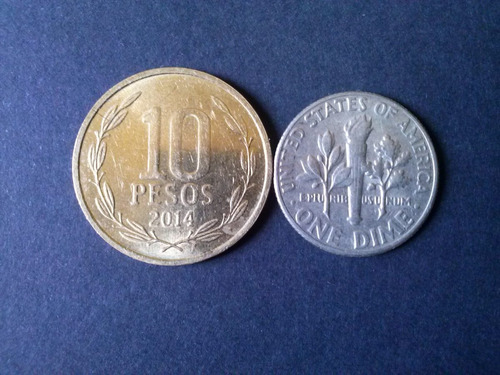 Moneda Estados Unidos One Dime Níquel 1977 Ceca D (c45)