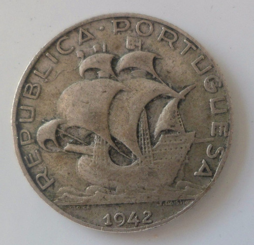 Jm* Portugal Plata 2 1/2 Escudos 1942