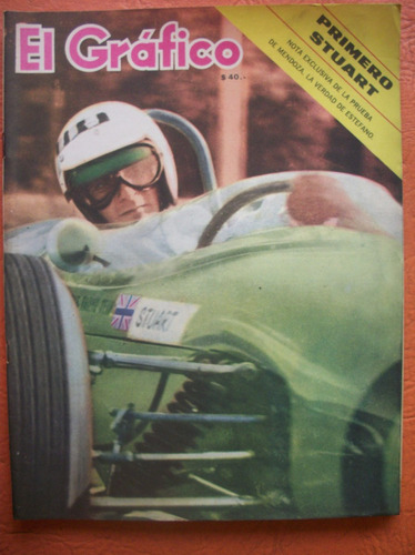 El Grafico 2418 8/2/1966 Automovilismo Stuart Estefano