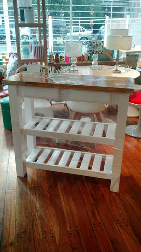 Mesa Auxiliar De Arrime Isla De Cocina En Madera Miagala