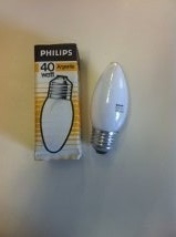 Kit Com 10 Lamp. Vela 40wx115v Leitosa E-27 Philips