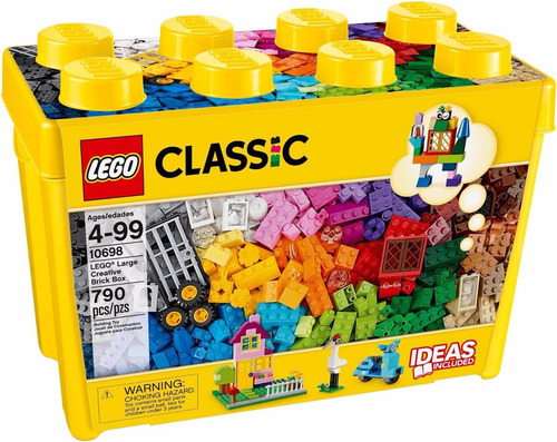 10698  Lego Classic  Box Grande De Peças Criativas 790 Pcs