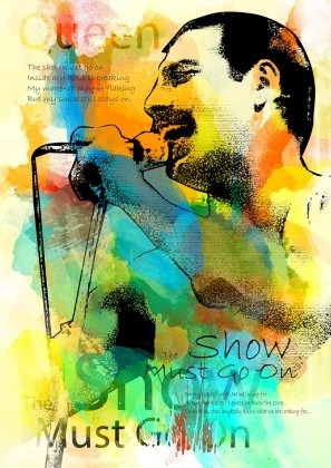 Freddie Mercury - Queen - The Show - Poster Lámina 45x30 Cm.