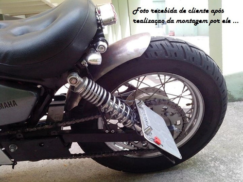 Paralama Artesanal Em Aço P/ Moto Chopper Bobber Virago 250