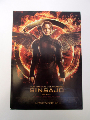 Mini Poster Juegos Del Hambre Sinsajo Parte 1 Lawrence Boedo (Usado)